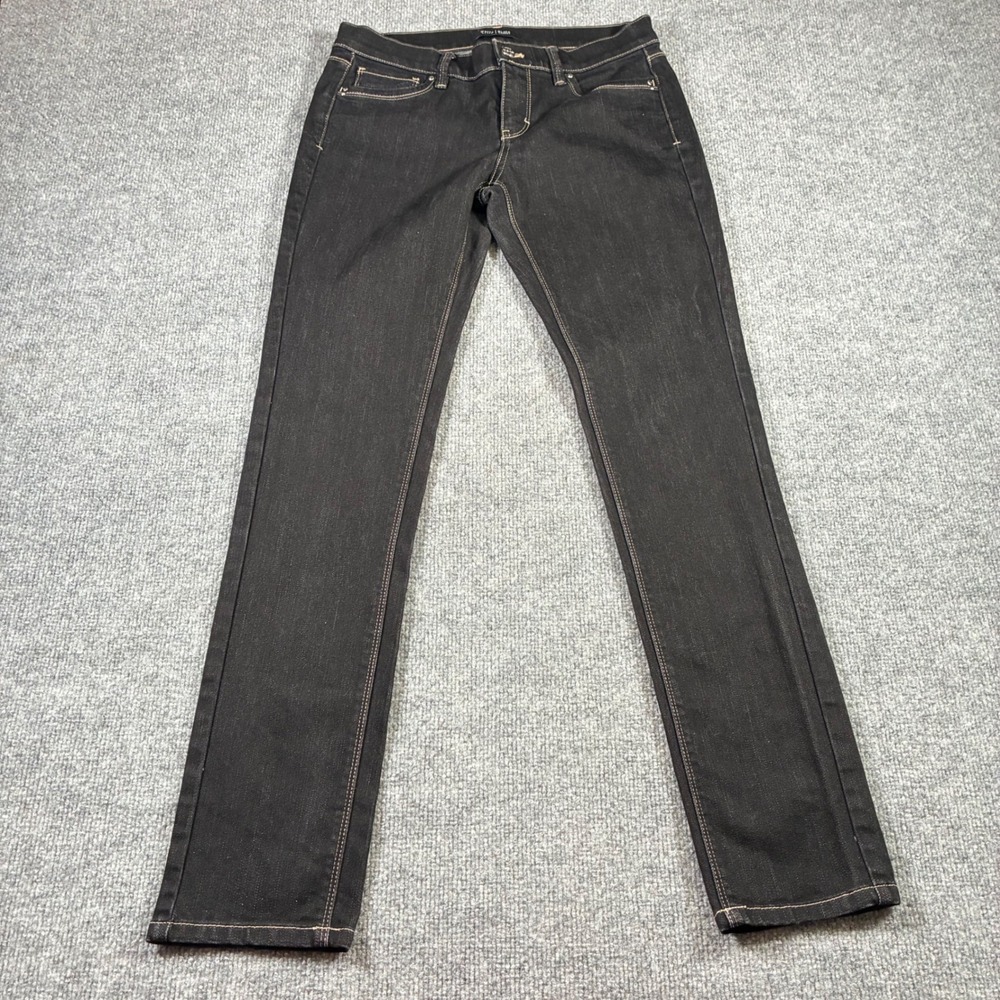 White House Black Market Noir Slim Leg Jeans Womens 4R Dark Indigo